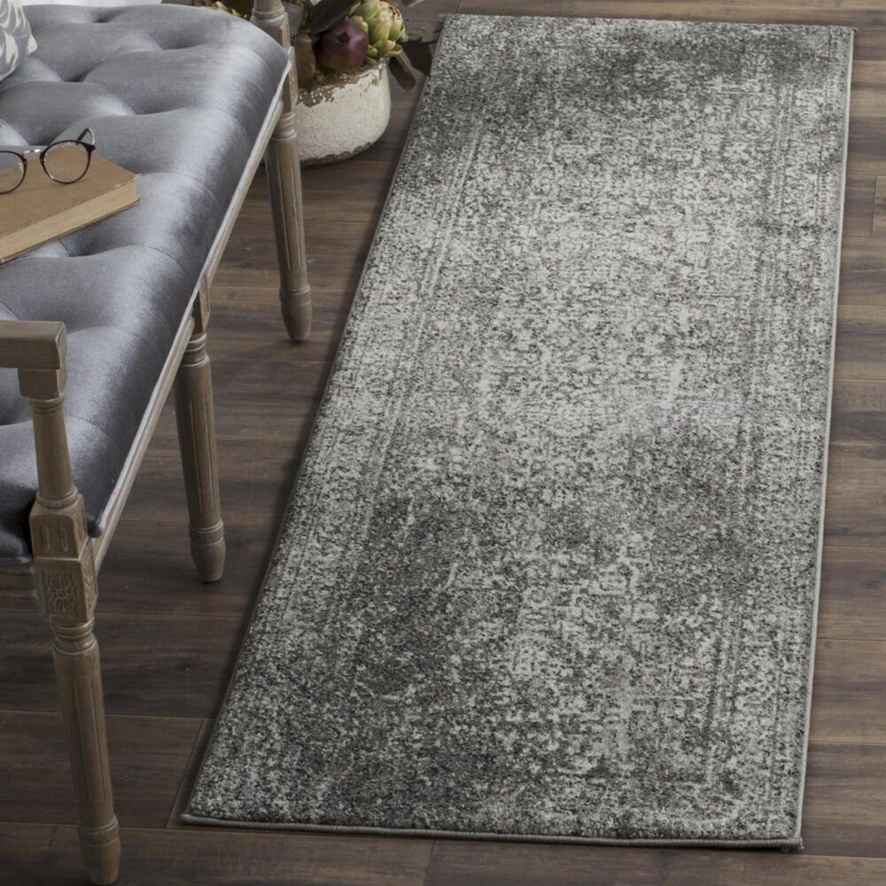 Safavieh Evoke EVK256D 2&#39;2&quot; x 7&#39; Grey and Ivory Runner, , large