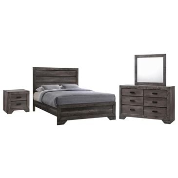 Mayberry Hill Nathan 4-Piece Full Bedroom Set in Gray Oak, , large