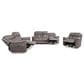Blue River Estelle 3-Piece Power Reclining Living Room Set in Gunmetal, , large