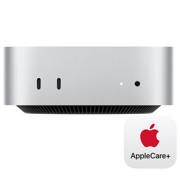 Apple Mac mini Desktop - Apple M4 chip - 10-core CPU - 24GB RAM - 10-core GPU - 512GB SSD in Silver with 3-Year AppleCare+, , large