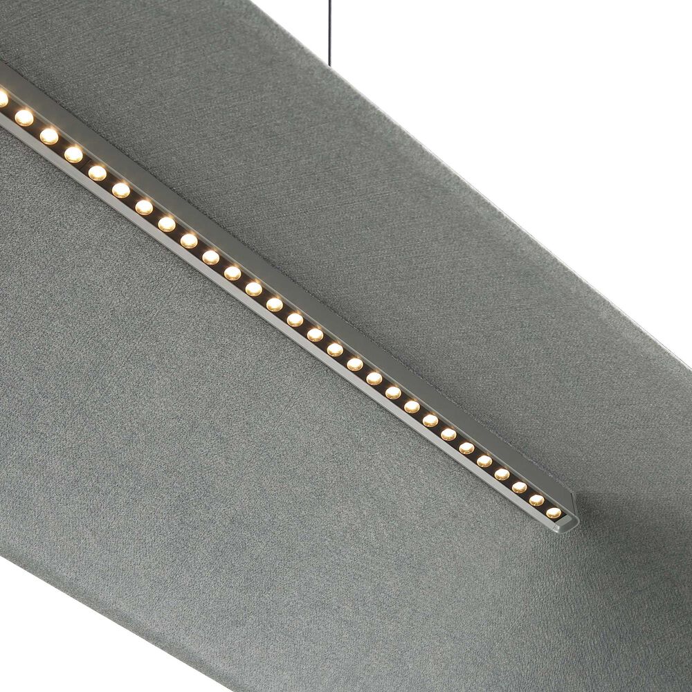 Golden Lighting Faroe 43" 1-Light LED Pendant in Flecked Black and Grey, , large