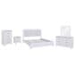 Ashley Jarlee 5-Piece California King Upholstered Bedroom Set in White, , large
