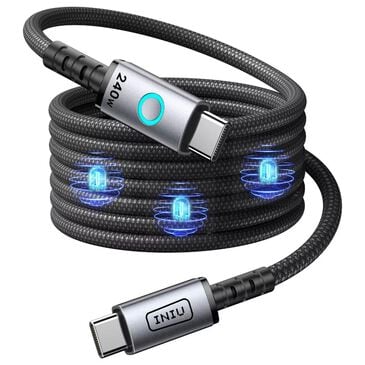 INUI Leopard 240W Magnetic Fast Charging Cable in Black, , large