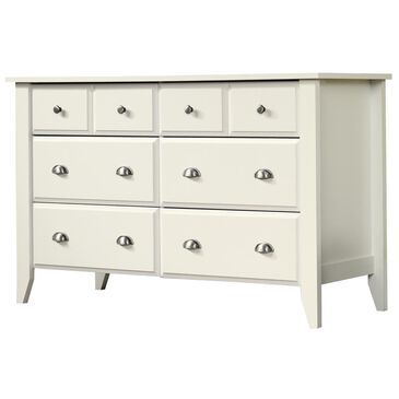 Sauder Shoal Creek 6 Drawer Dresser in White, , large