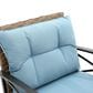 Hearth and Haven 3-Piece Outdoor Rocking Chair Set with Side Table in Blue, , large