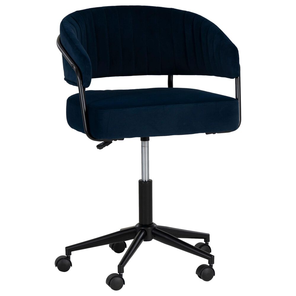 Linon Home Decor Prestwick Office Chair in Navy, , large
