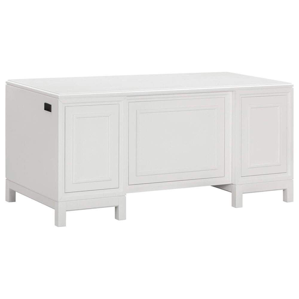 Riva Ridge Alexander 66" Executive Desk in White, , large