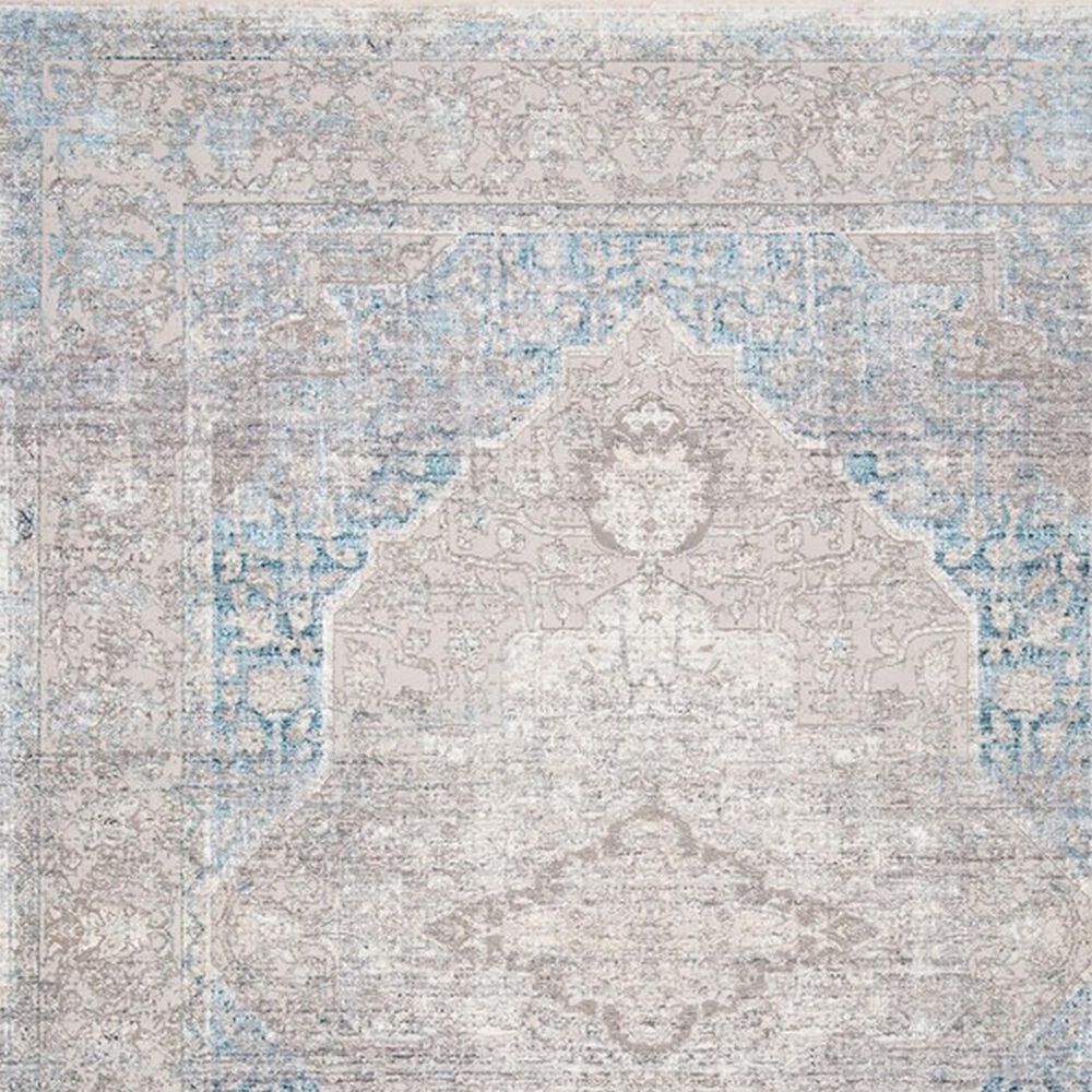 Safavieh Dream 2&#39; x 8&#39; Grey and Aqua Runner, , large