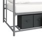 DHP Bellona Twin Over Twin Storage Bunk Bed in Silver, , large