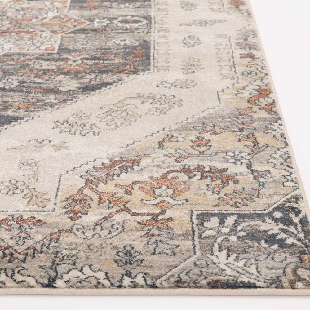 Central Oriental Montville Laylinia 7&#39;10 x 9&#39;10 Alabaster and Vintage Blue Area Rug, , large