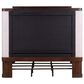 Belle Furnishings Provence Park 5-Piece King Upholstered Shelter Bedroom Set in Chateau Brown, , large