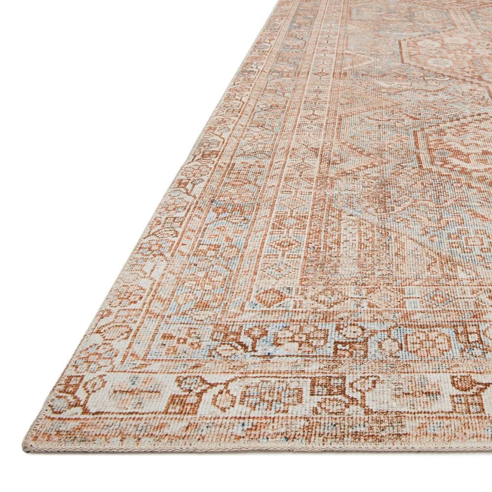 Loloi II Jules 5&#39; x 7&#39;6&quot; Tangerine and Mist Area Rug, , large