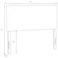 Rifle Paper Co Crafted by Cloth and Company Elly Queen Headboard in Canopy Black/Cream, , large
