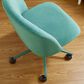Linon Home Decor Adalynn Swivel Desk Chair in Aqua, , large