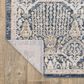 ROW by Oriental Weavers Cavett CAV06 Blue and Gold 9"10" x 13" Area Rug, , large