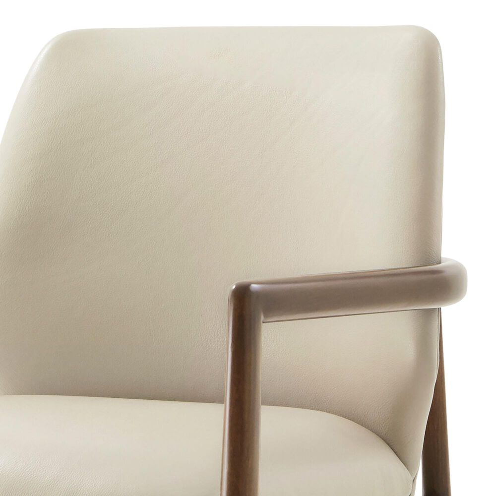Theodore Alexander Kesden Arm Chair with Humus Upholstered in Pyramid Brown, , large