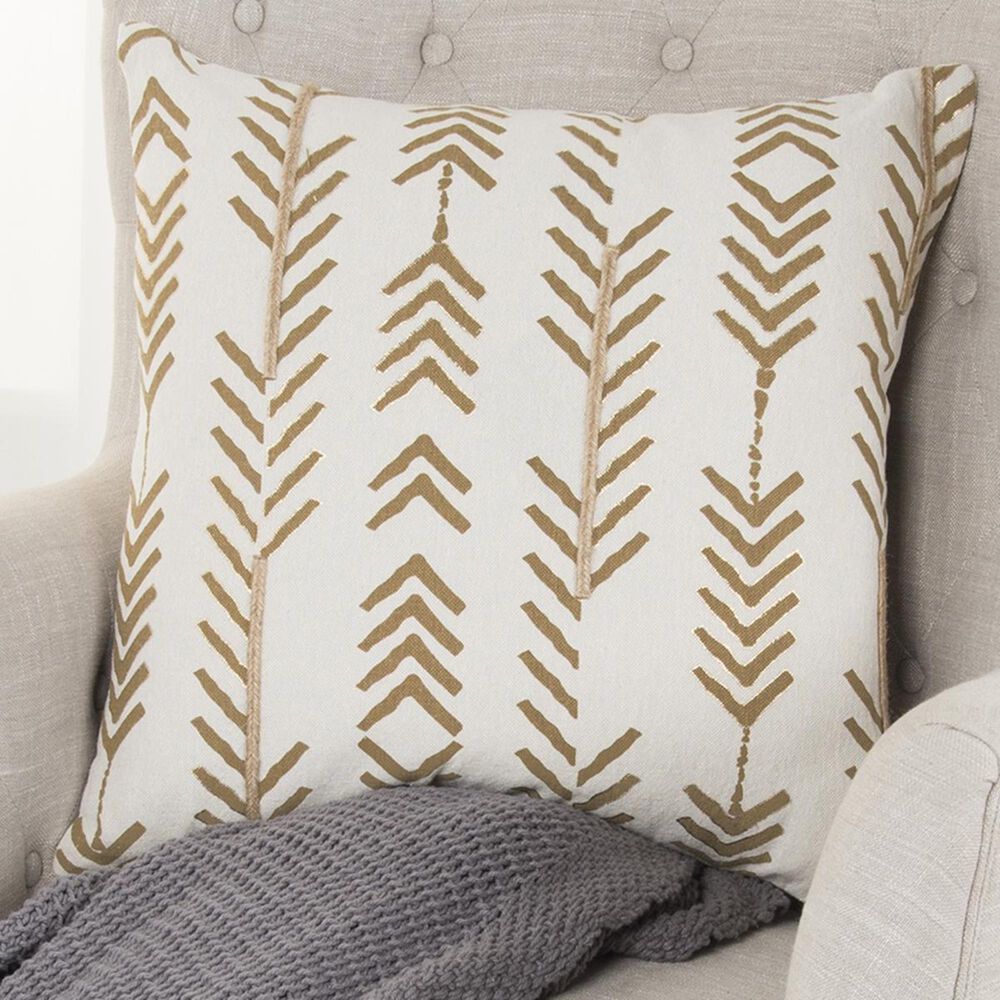 Rizzy Home Donny Osmond 20&quot; x 20&quot; Down Pillow in Gold, , large