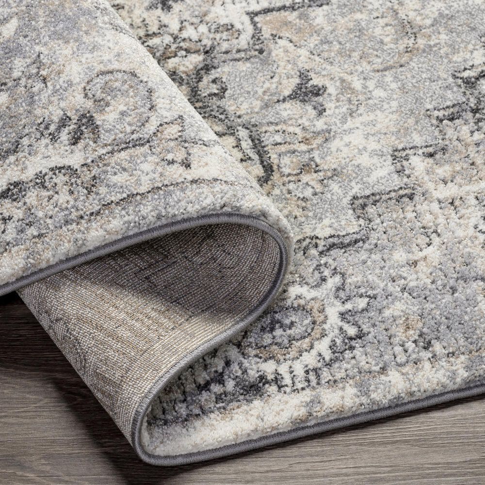 Surya Tuscany 5&#39;3&quot; x 7&#39;3&quot; Camel and Gray Area Rug, , large