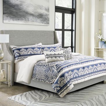 Vista Haus Yardley 5-Piece King Comforter Set in Navy, , large
