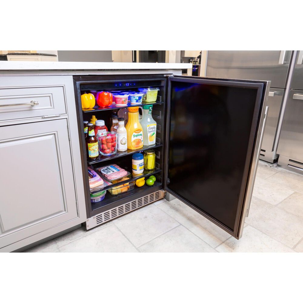 Azure 5.6 Cu. Ft. Built-In Compact Refrigerator in Stainless Steel, , large