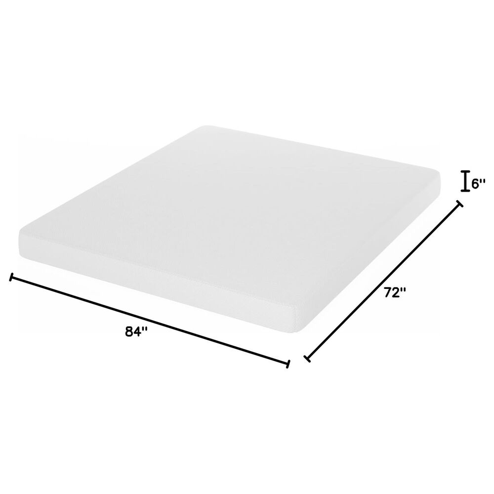 HOMLUX Tidur 6" Medium Firm Cooling Gel Memory Foam California King Mattress in a Box, , large