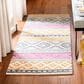 Safavieh Micro-Loop 2"3" x 7" Ivory and Rust Runner, , large