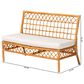 Baxton Studio Capella Dining Bench in Light Honey, , large
