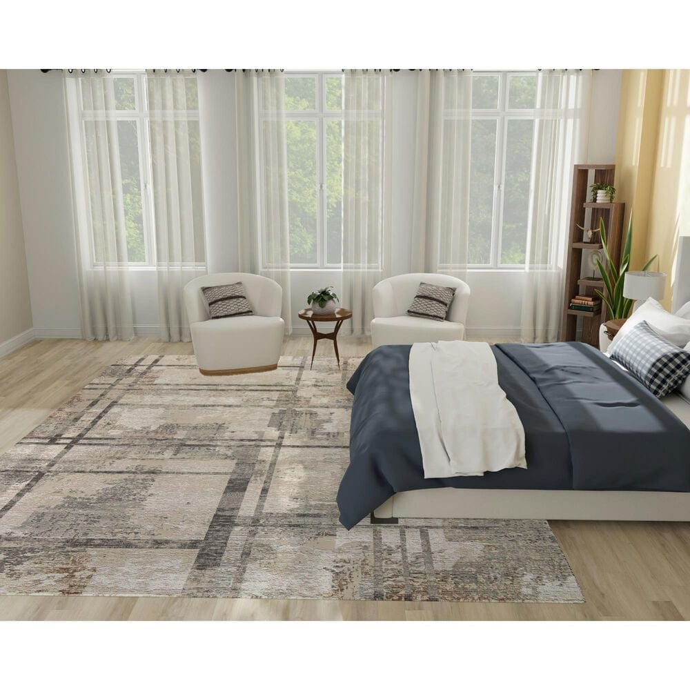 Nourison Sustainable Trends SUT02 9&#39; x 12&#39; Ivory and Multicolor Area Rug, , large