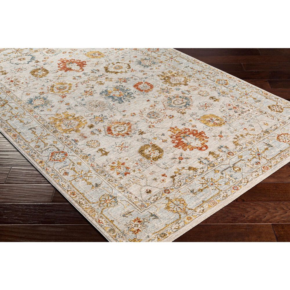 Surya Reina Light Gray, Cream, Denim, Rust, Mustard, Olive and Tan 5' x 7'5" Area Rug, , large
