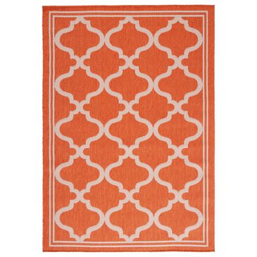 Safavieh Bermuda 4" x 6" Rust and Ivory Indoor/Outdoor Area Performance Rug, , large