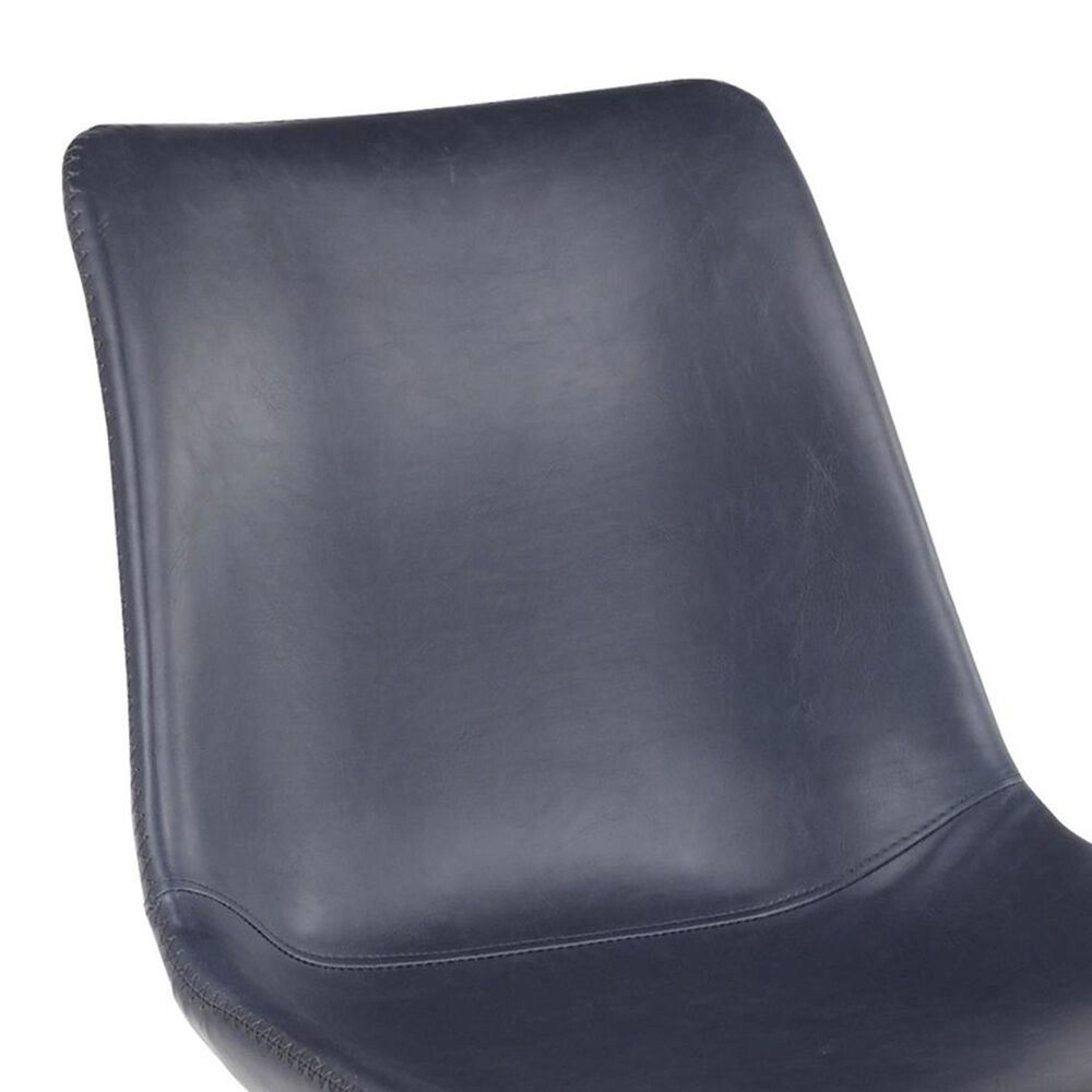 LumiSource Durango Side Chair with Blue Upholstered in Black (Set of 2), , large