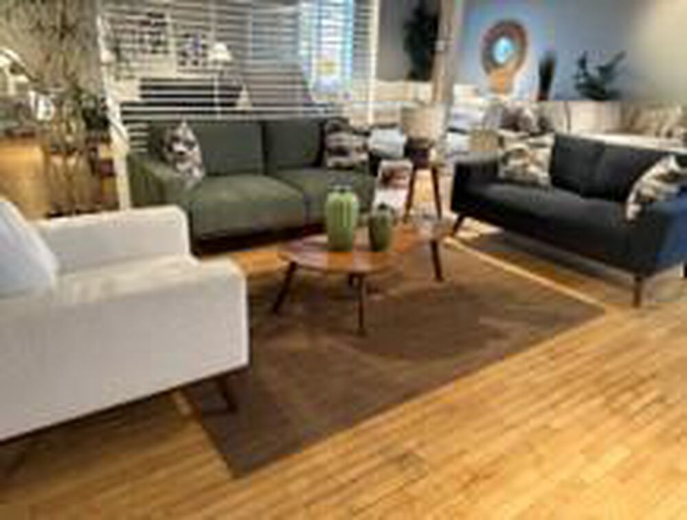 Golden Wave Furniture Heath Stationary Loveseat in Olive, , large