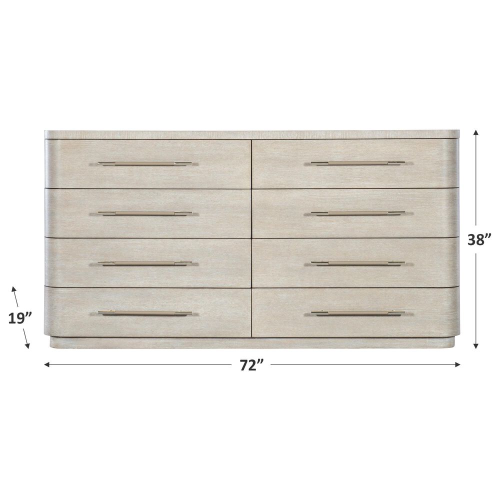Hooker Furniture Modern Mood 8-Drawer Dresser in Diamond, , large