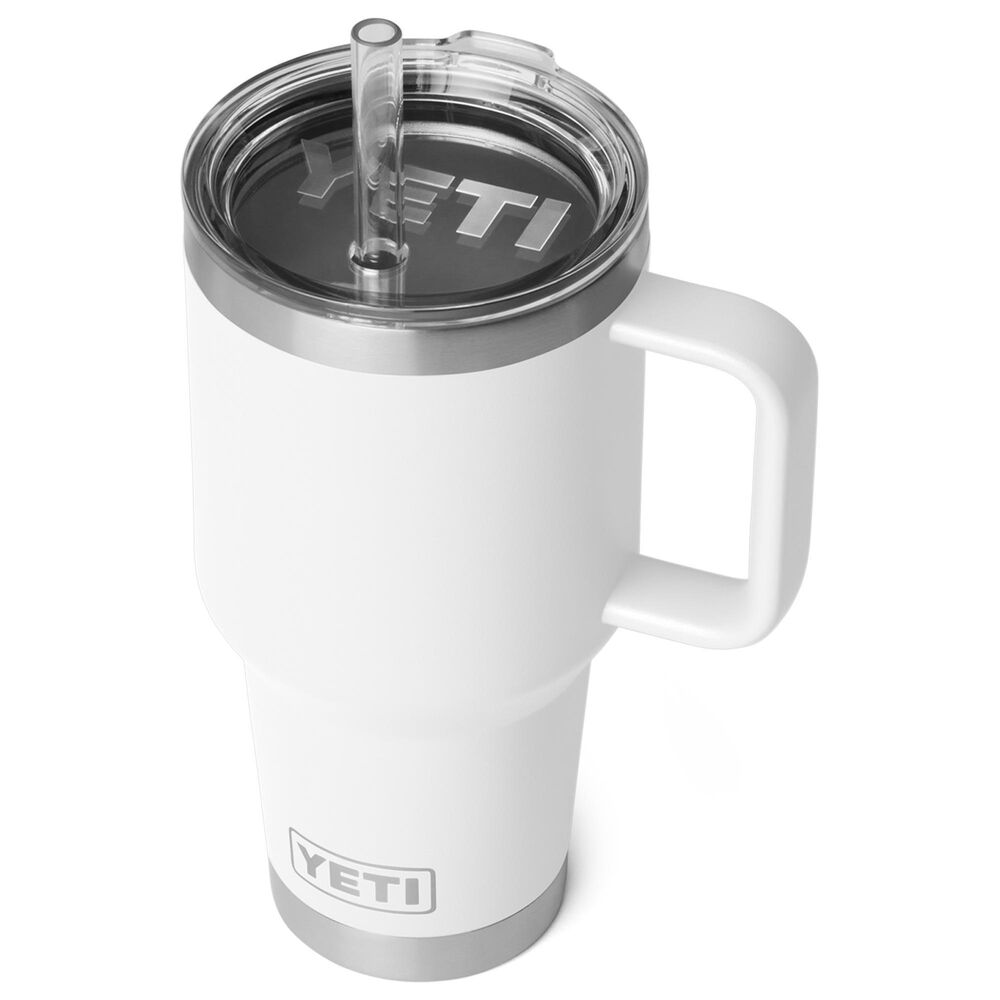 YETI Rambler 35 Oz Straw Mug with Straw Lid in White, , large