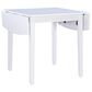 Linon Home Decor Torino Drop Leaf Dining Table in White - Table Only, , large