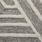 Feizy Lytton 12" x 15" Gray and Cream Area Rug, , large