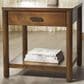 Safavieh Jaylessa 1-Drawer End Table in Medium Oak, , large