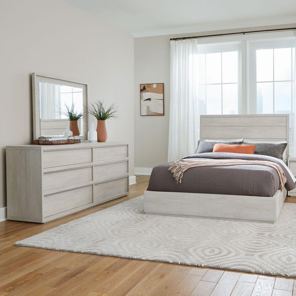 Loft District Moda 3-Piece Queen Bedroom Set in Beechwood, , large