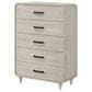 Crown Mark Nyomi 5 Piece King Panel Bedroom Set in White, , large