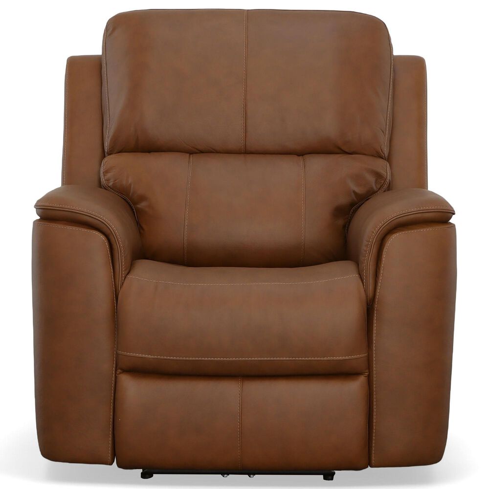 Flexsteel Henry 3-Piece Power Reclining Living Room Set in Caramel, , large