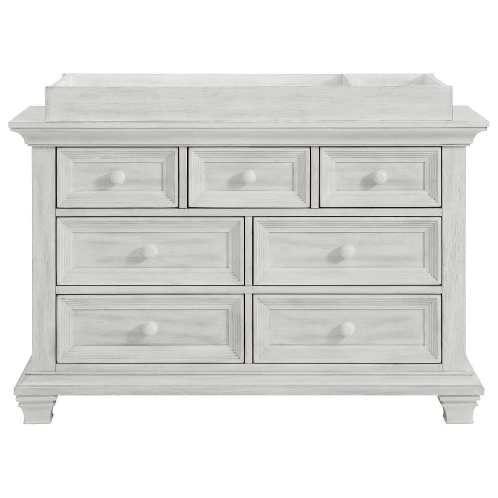 Oxford Baby Weston 7 Drawer Dresser and Changer Top in Vintage White, , large