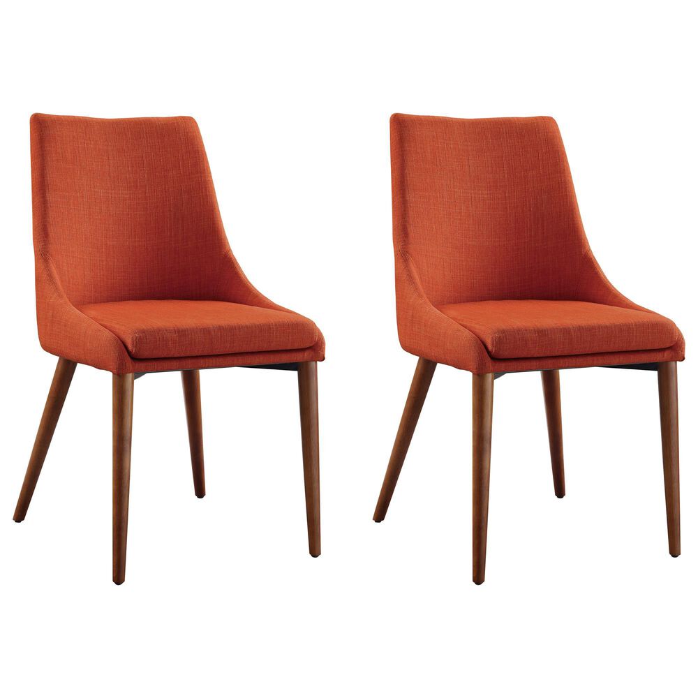 Valor Living Palmer Side Chair with Tangerine Cushion (Set of 2), , large