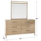 Riva Ridge Shiloh Dresser and Mirror in Champagne Brown, , large