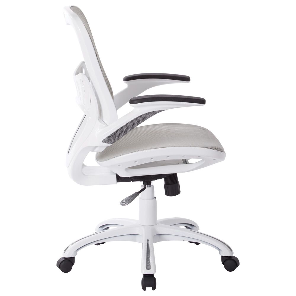 OSP Home Riley Mesh Back Office Chair in White, , large