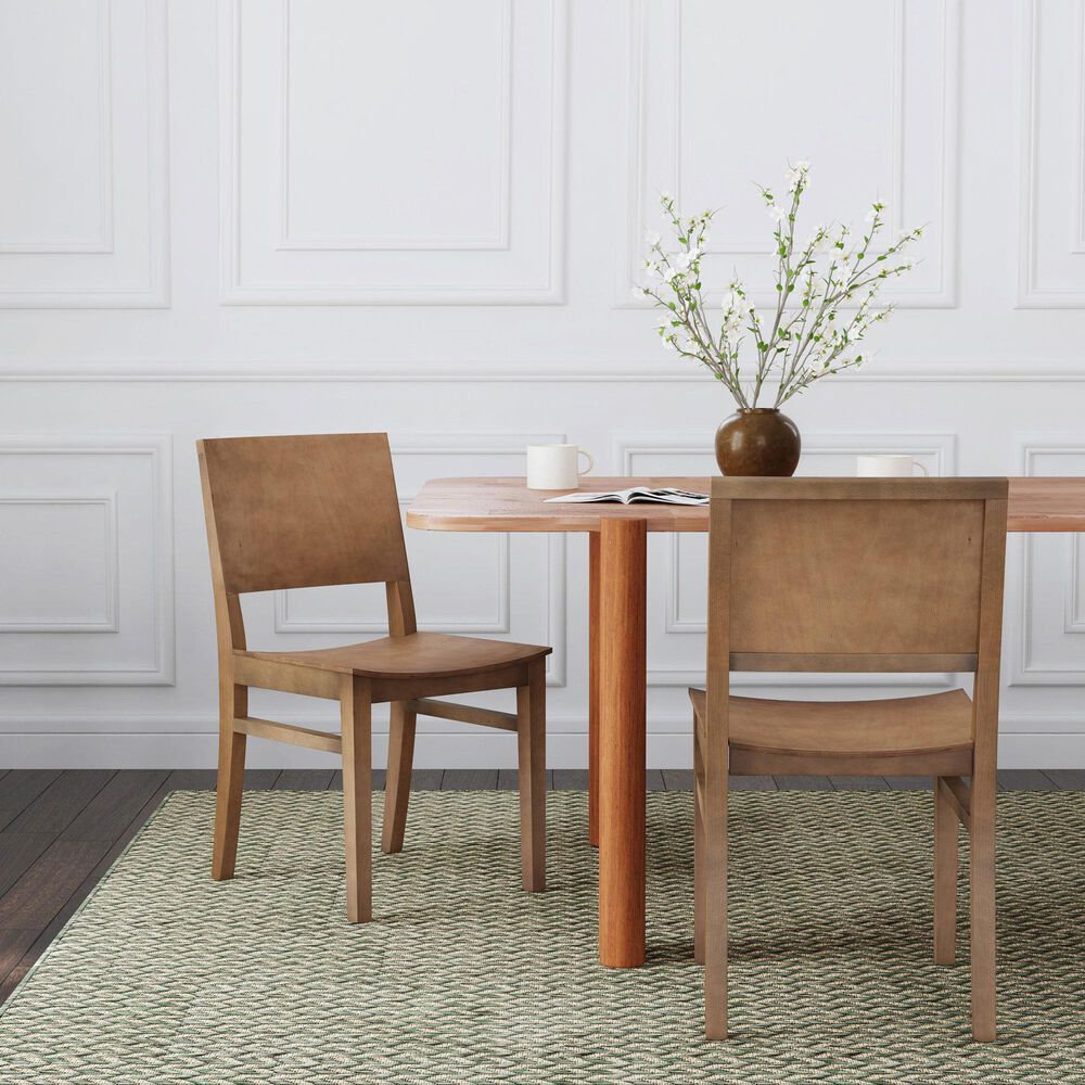 Linon Home Decor Devin Side Chair in Natural, , large
