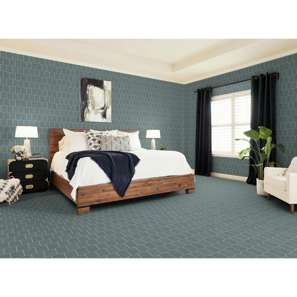 Shaw Embrace Mist 10" x 10.75" Glass Mosaic Sheet, , large