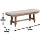 Steve Silver Riverdale Bench in Driftwood, , large