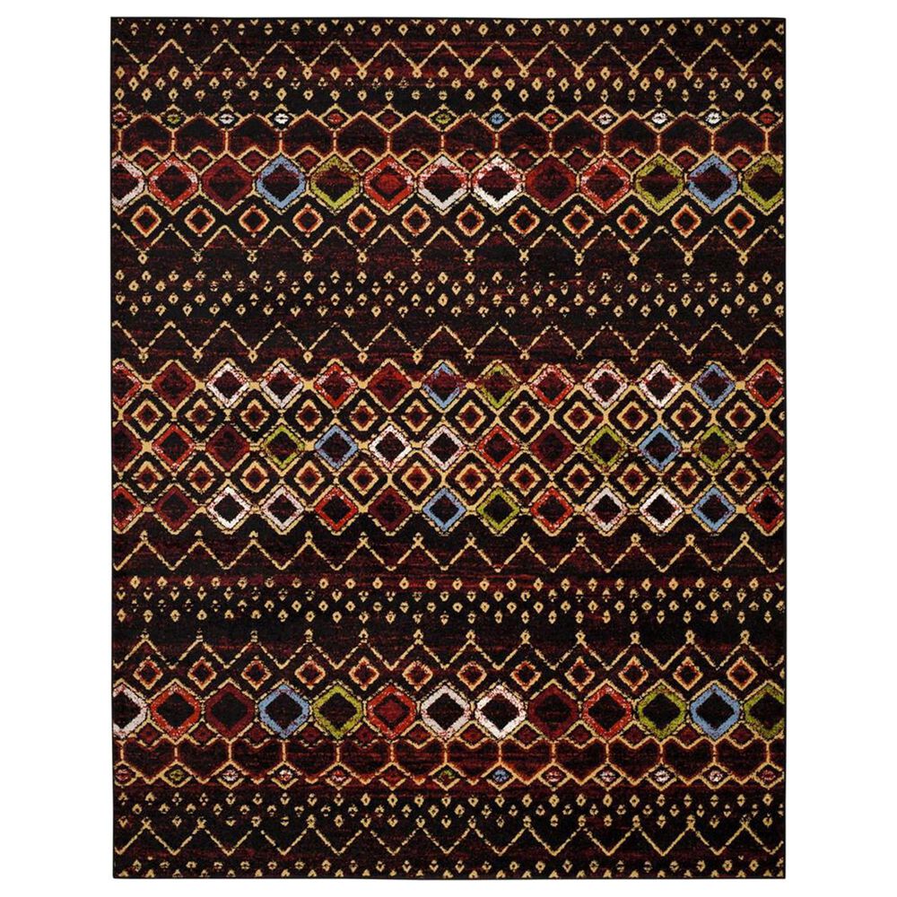 Safavieh Amsterdam AMS108P 10" x 14" Black Area Rug, , large