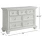 Oxford Baby Weston 2-Piece Crib and Dresser Nursery Set in Vintage White, , large