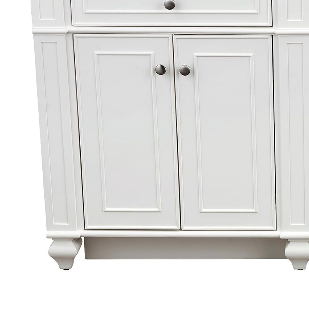 James Martin Vanities Bristol 72&quot; Double Bathroom Vanity in Bright White with 3 cm White Zeus Quartz Top and Rectangular Sinks, , large